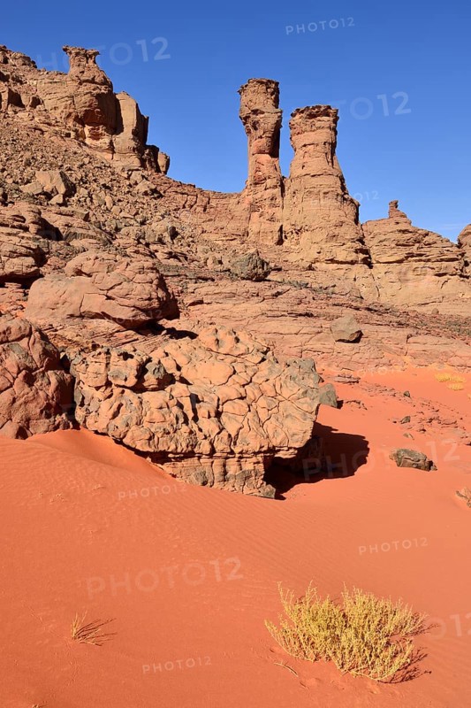 Sandstone rock towers at the Cirque