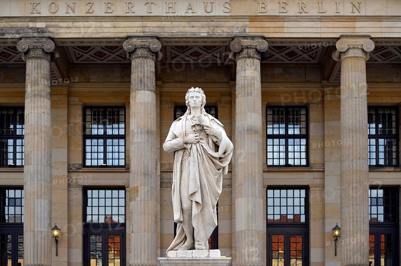 Statue of Friedrich Schiller in front of Konzerthaus Berlin