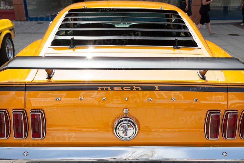 Yellow Ford Mustang