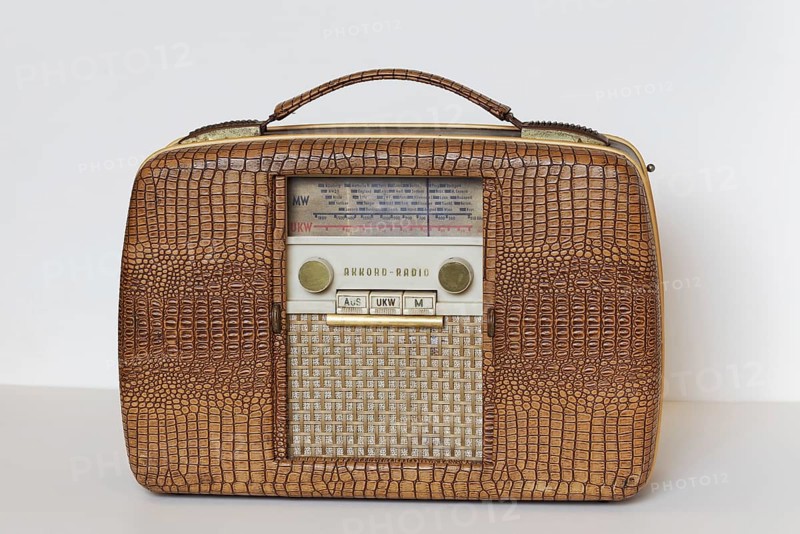 Portable radio-gramophone of the Akkord Radio brand from 1945