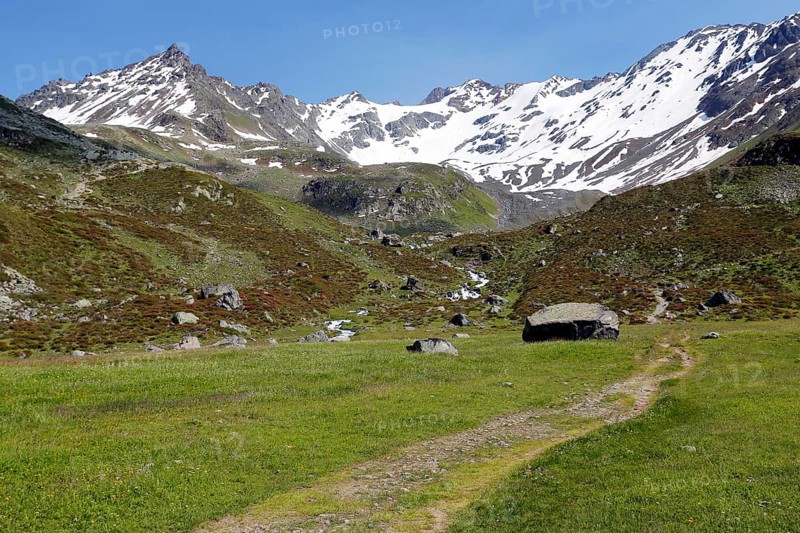 View towards Grialetsch Mountain