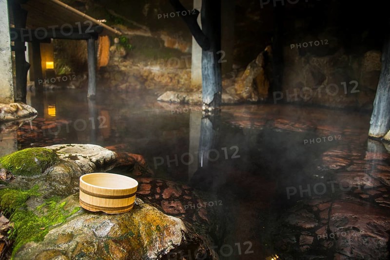 Water bowl in the Kurokawa onsen