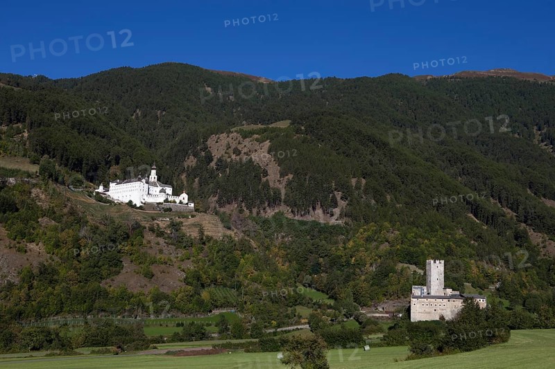 Marienberg Abbey and Furstenburg castle in Burgeis