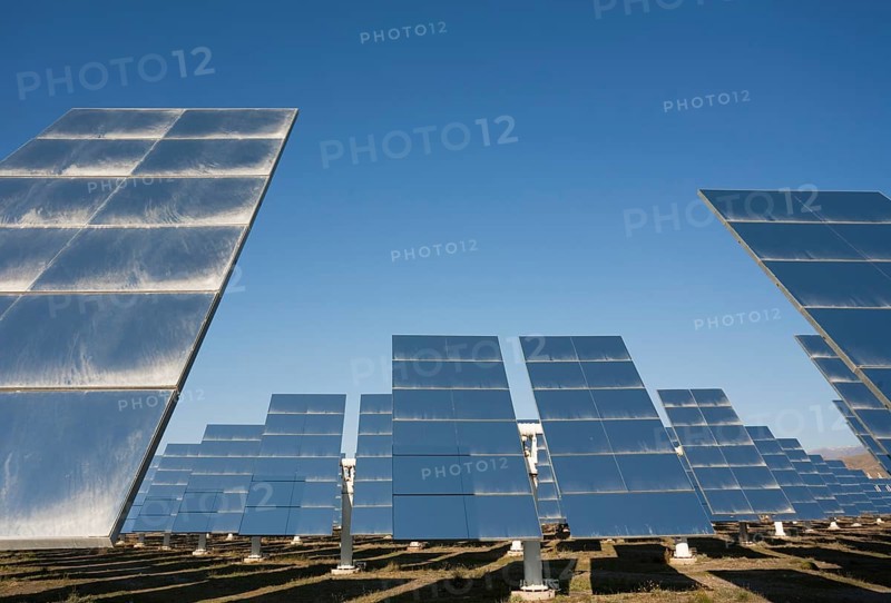 Rows of solar panels