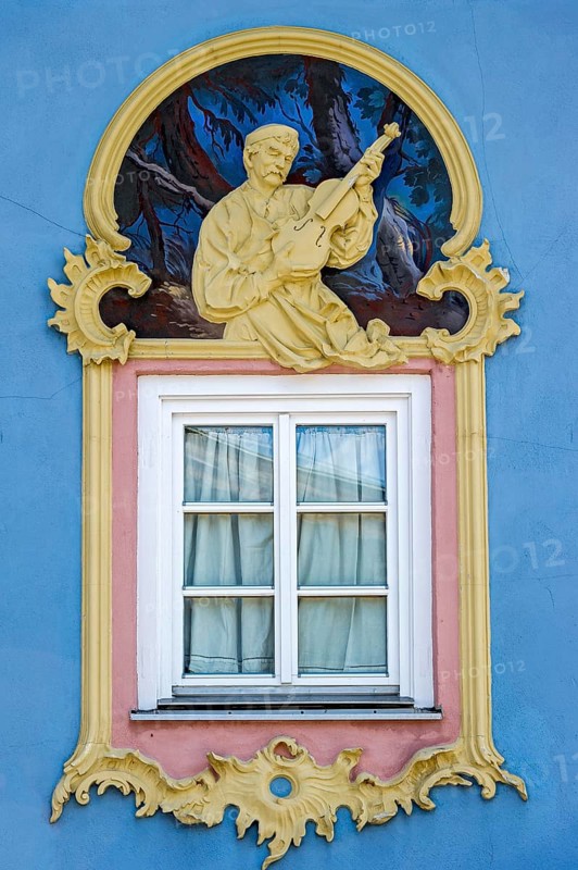 Window with stucco and Luftlmalerei