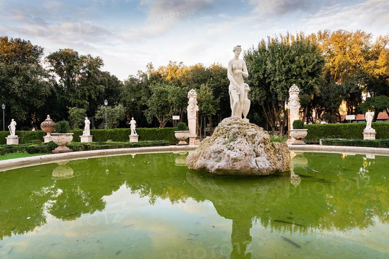 Venus fountain in the park of Villa Borghese