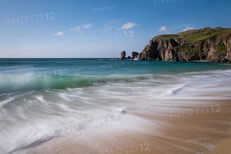 Waves break on the beach of Dalmore