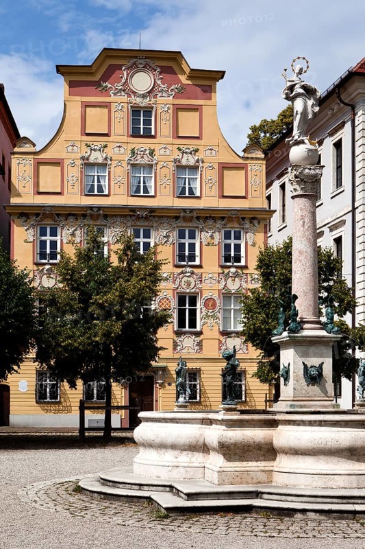 Thurn- und Taxishaus building with rococo facade