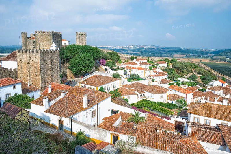 View over the historic district and the castle