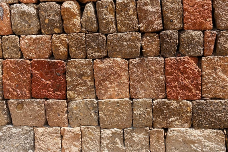 Wall in the ruined ancient Armenian capital of Ani