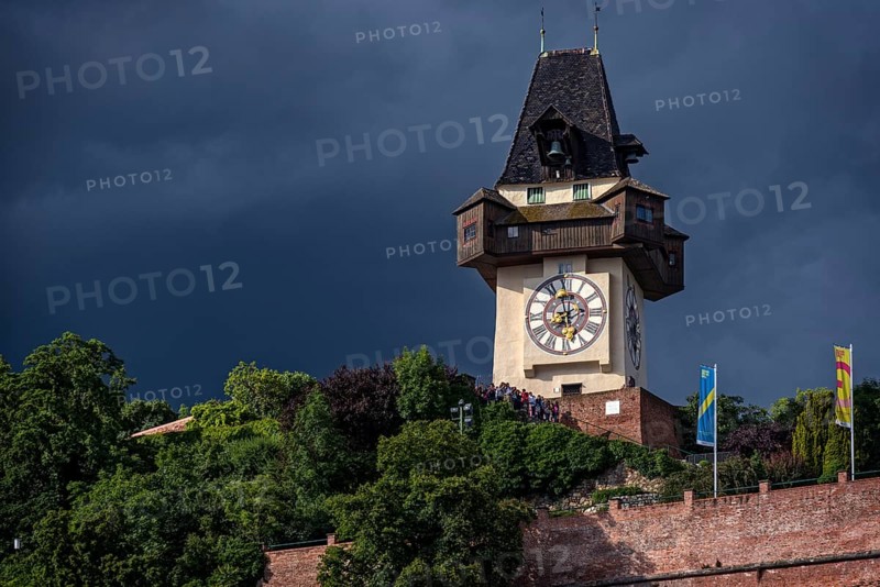 Clock tower on Schlossberg hill