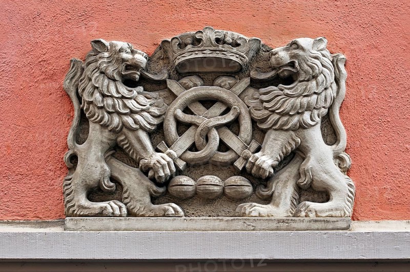 Guild sign of the bakers on a bakery