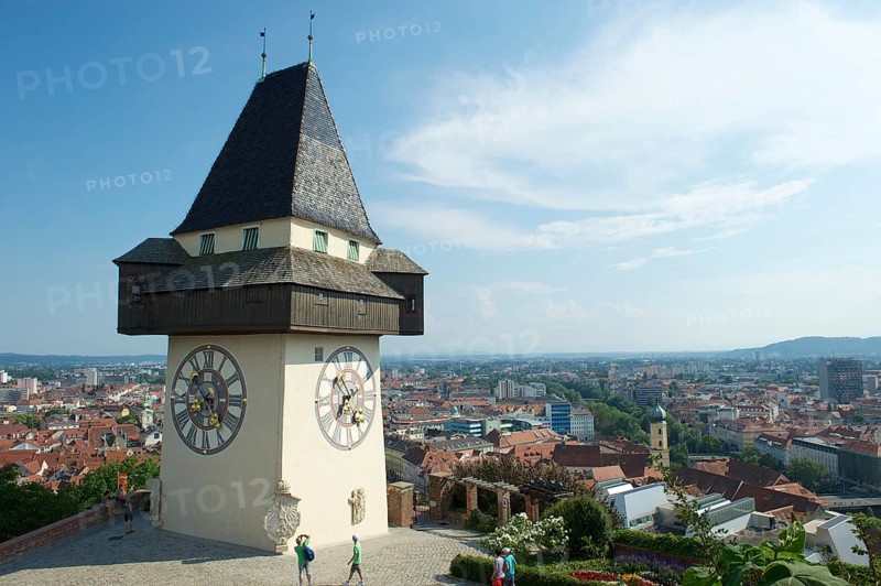 Clock tower on Schlossberg or Castle Hill