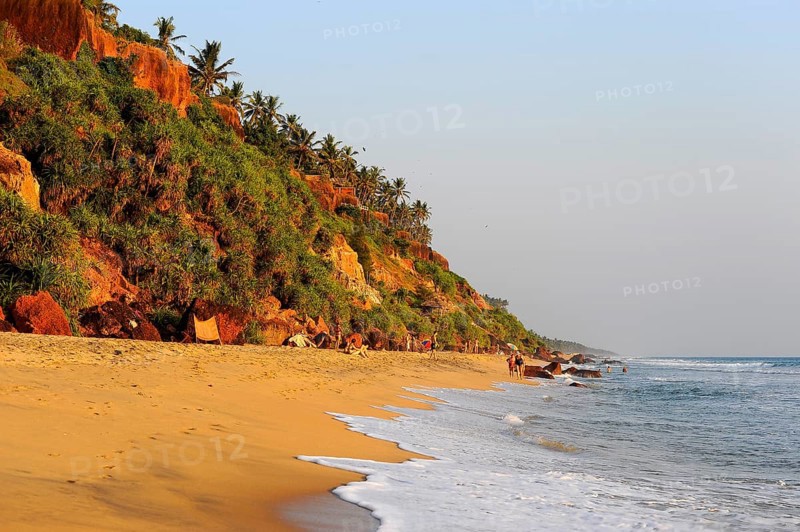 Beach with red cliffs