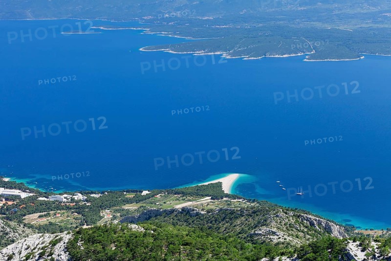 View from Vidova Gora on the town of Bol
