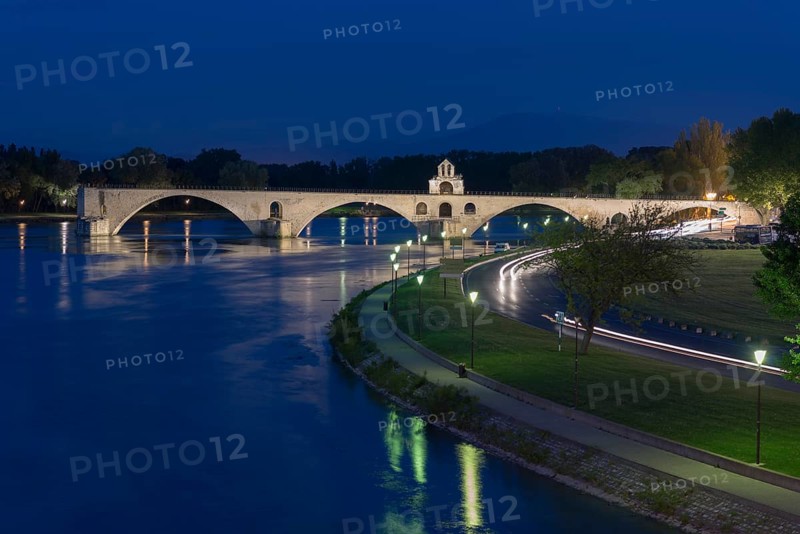 Rhone with the Pont Saint-Benezet bridge