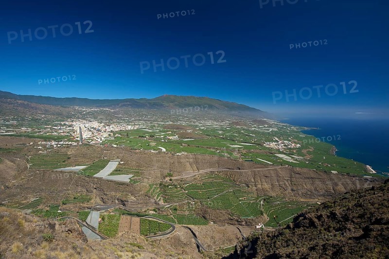 View from the Mirador El Time towards Tazacorte and Los Llanos de Aridane