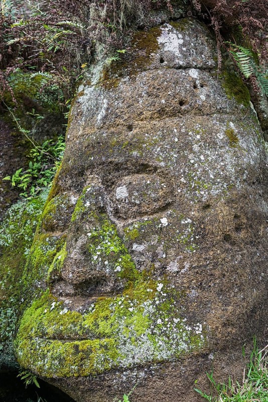 Sculpture of a face
