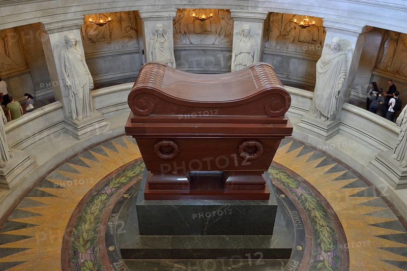 The sarcophagus of Napoleon Bonaparte at Les Invalides