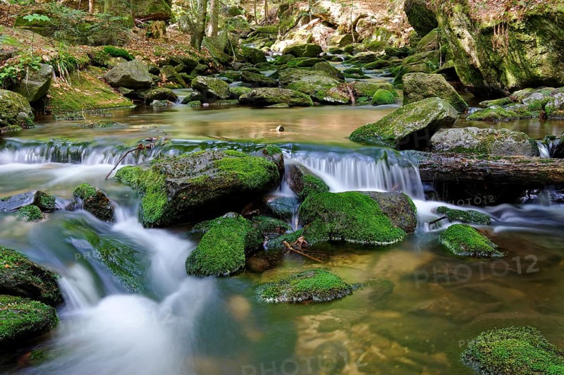 Sagwasser creek in the Felswandergebiet hiking area