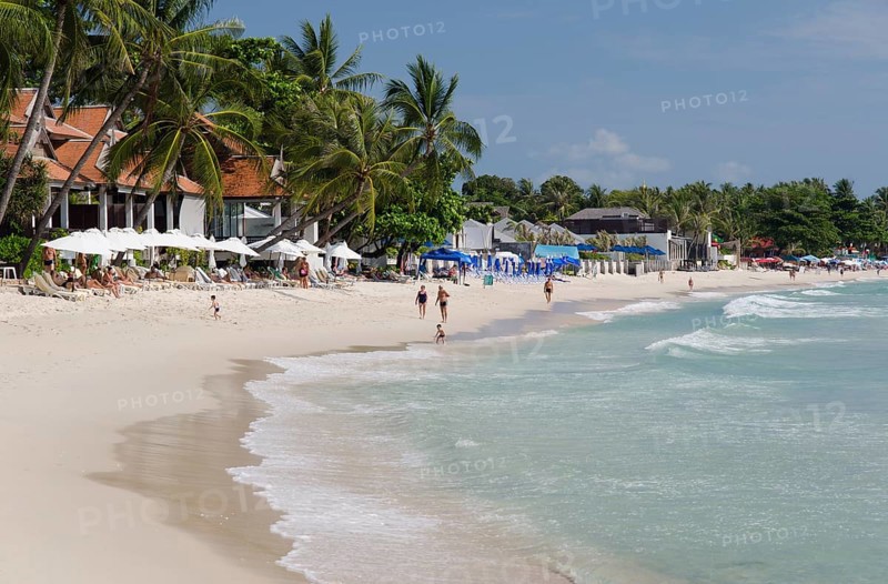Tourists on the beach