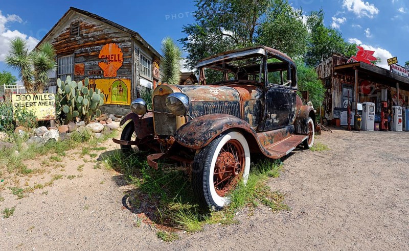 Old rusty Ford Model A