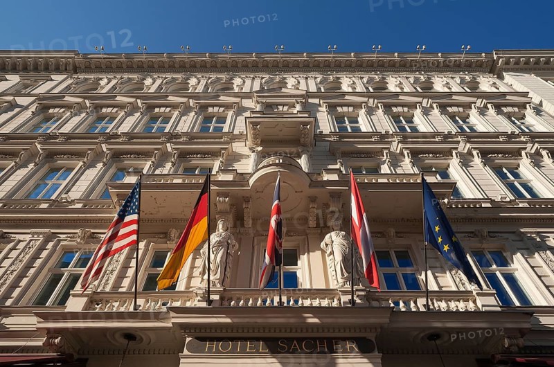 Main facade of Hotel Sacher