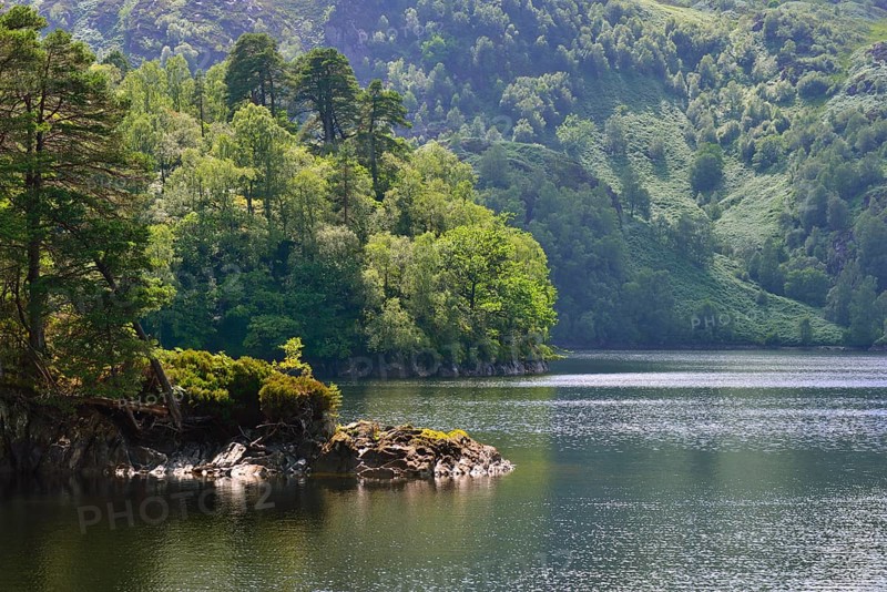 Waterside scenery at Loch Katrine