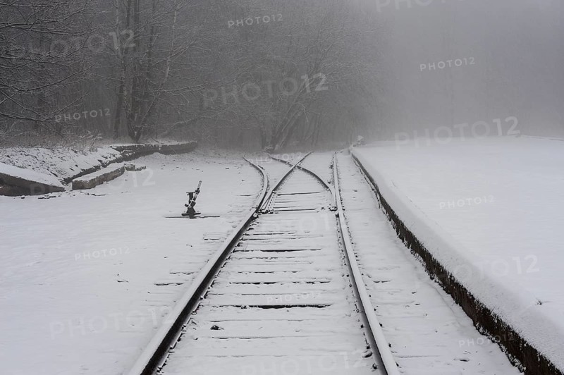 KZ Buchenwald concentration camp in winter