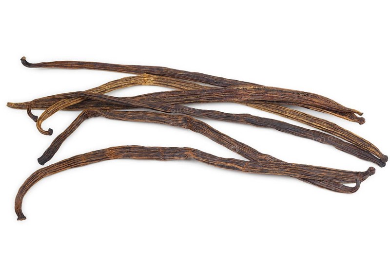 Dried vanilla pods