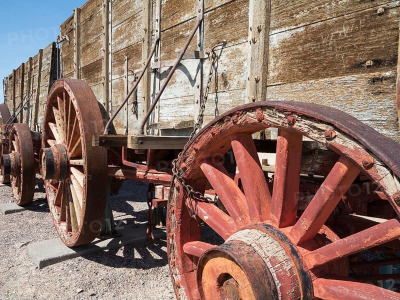 Displayed wagons