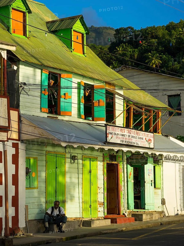 Colourful house in Soufriere