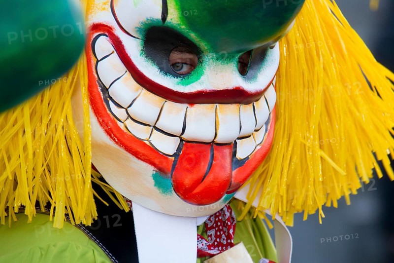 Mask at the Morgenstraich carnival parade