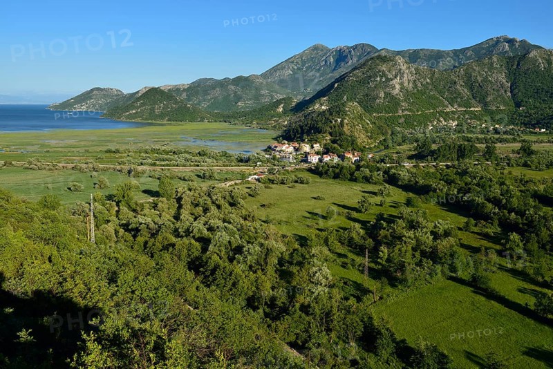 View over Virpazar and Skadar Lake National Park