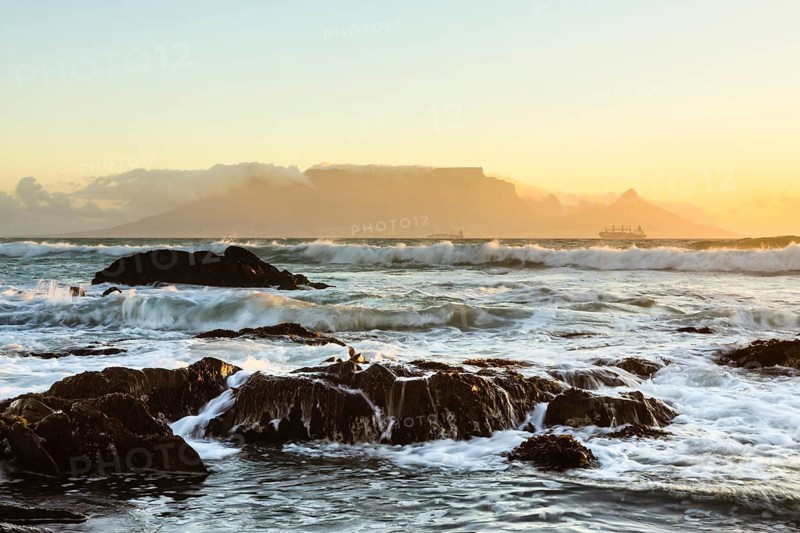 Table Mountain in the evening light