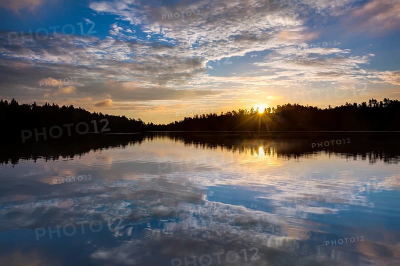 Sunrise at a lake