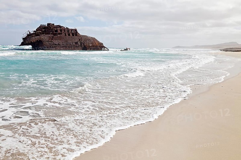 The shipwreck of the Spanish freighter Cabo Santa Maria