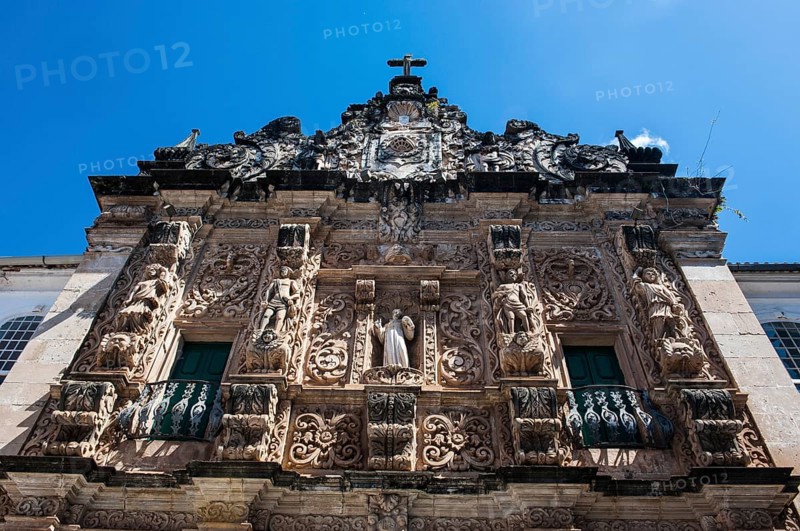 Ornamented gate of the Bonfirm church in the Pelourinho