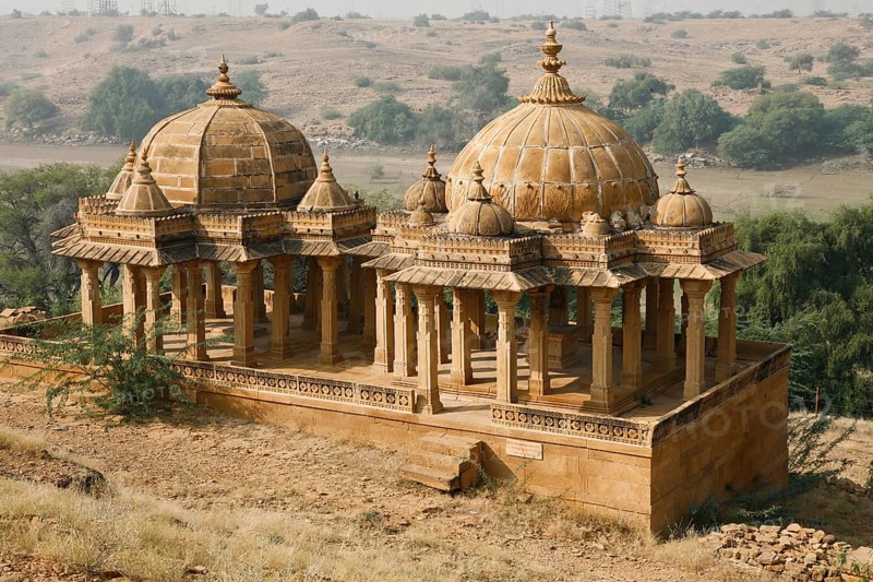 Bada Bagh cenotaphs