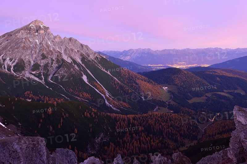 Serles mountain in autumn