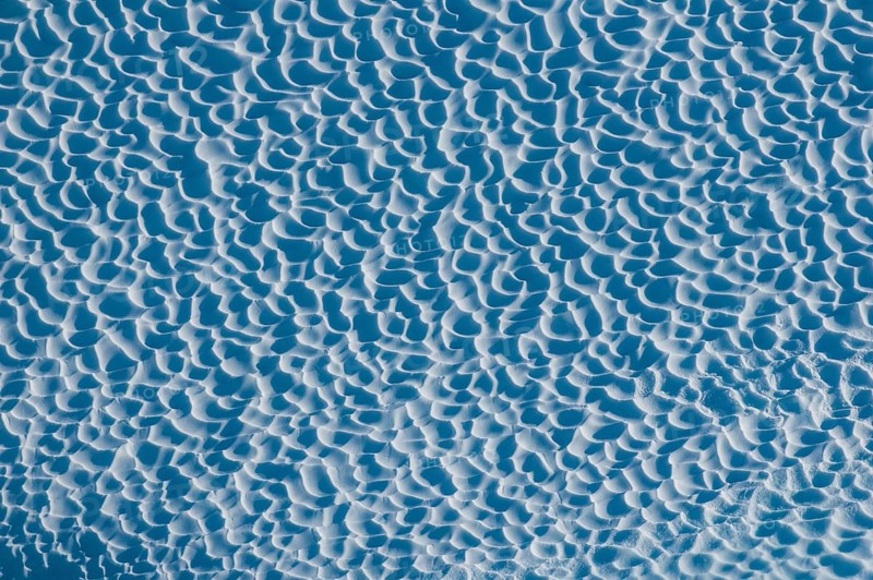Close up of the ice of an iceberg