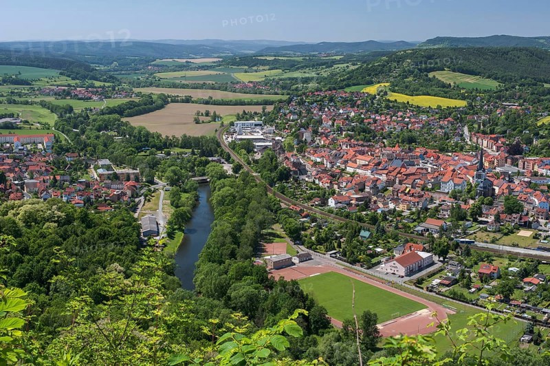 View of the town of Kahla