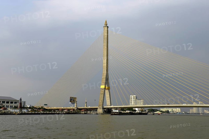 Rama VIII Bridge over the Chao Phraya River
