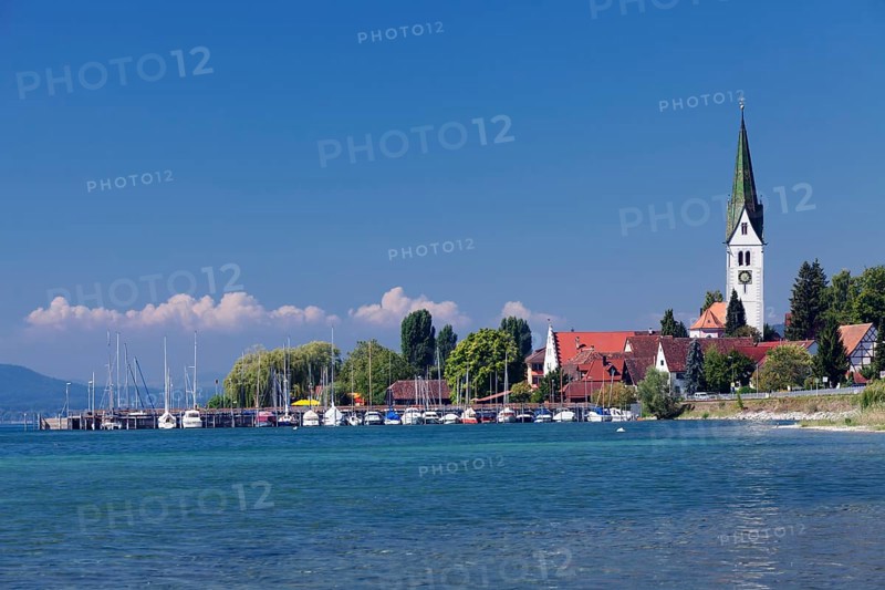 Lakeside and parish church
