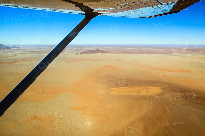 View from a small plane over the Namib Desert