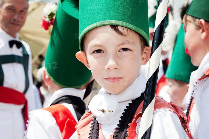 Young fishermen during a parade