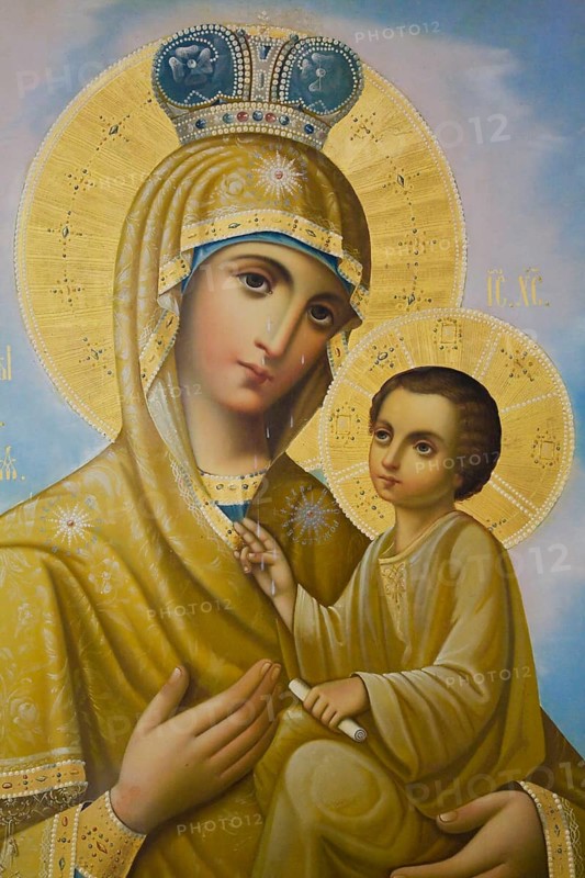 Religious painting inside the mausoleum