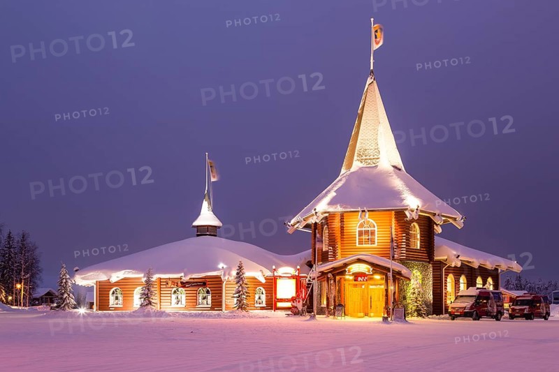 Block houses at Santa Claus Village