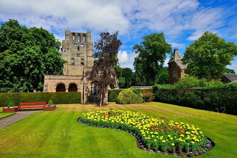 The ruins of Kelso Abbey