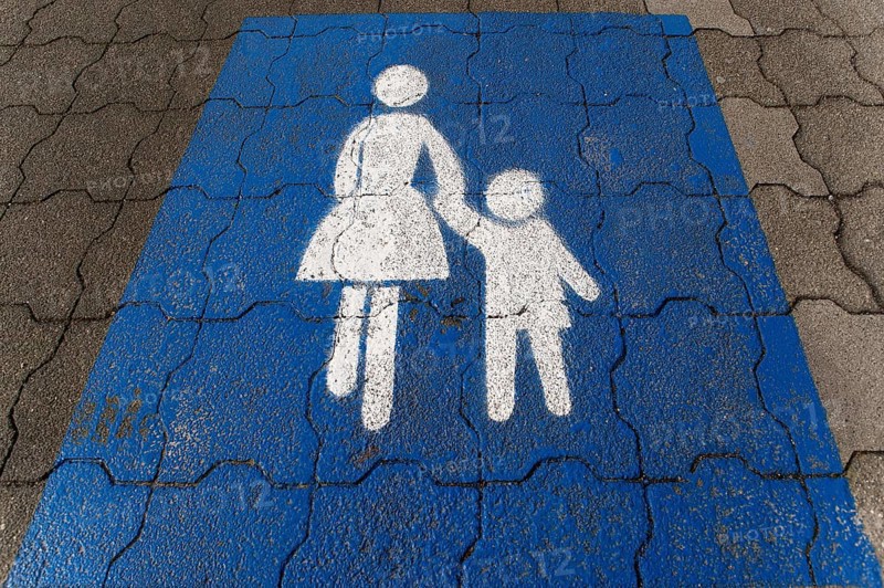 Markings in a car park
